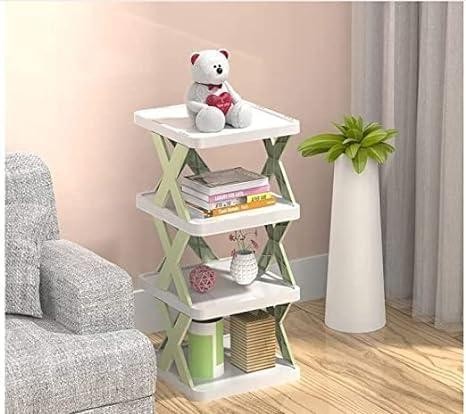 Sugra 3 Layer Shoe Rack Multipurpose Storage Rack X Design for Books, Cloth, Toys, Shoes Wine, Home and Office | Multicolor