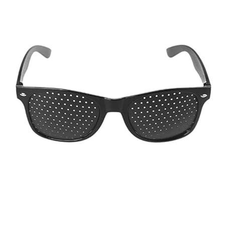 Sugra Anti-Myopia Pin Hole Eye Exercise Eyesight Improve Men's and Women's Sunglasses (Black)