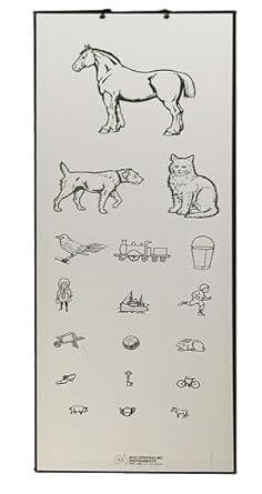 Sugra Eye vision Chart Child Standard Animal Snellen Chart (42 Cm)
