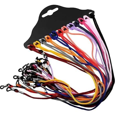 sugra 12 Pieces Multicolor Eyeglass Holder Strap Spectacle Sunglasses Cord Lanyard Chains Neck String Fashion Decorations